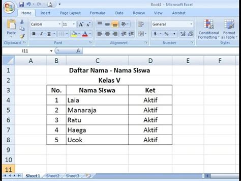 Cara Membuat Tabel Di Microsoft Excel Belajar Microsoft Excel Images