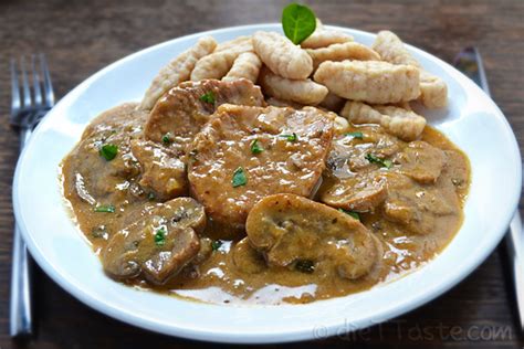 Veal in Mushroom Sauce | Kitchen Nostalgia