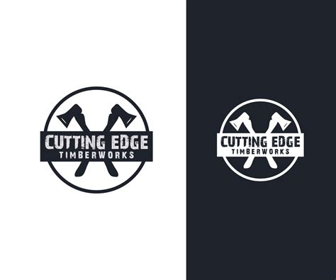 Masculine Bold Logo Design For Cutting Edge Timberworks By Logograph Design 23688095