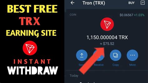 Free Trx Miner Earn Tron Crypto Easily Payment Proof Youtube