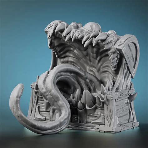 3d Printed Dnd Chest Mimic Miniatures Perfect Tabletop Games Temu