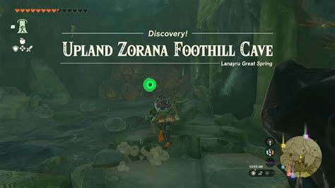 Upland Zorana Foothill Cave Legend Of Zelda Tears Of The Kingdom