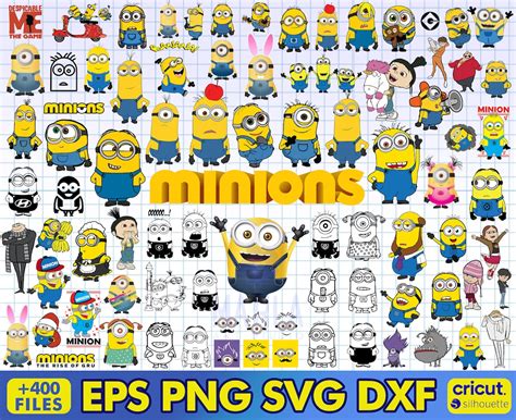 Minions Svg Bundle Layered Minions Faces Svg Minions Png Kevin Svg