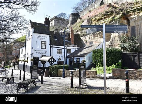 Ye Olde Trip to Jerusalem in Nottingham - England Stock Photo - Alamy