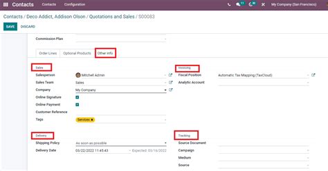 Usage Of Sales Purchase Tab In Odoo 15 Contacts Module