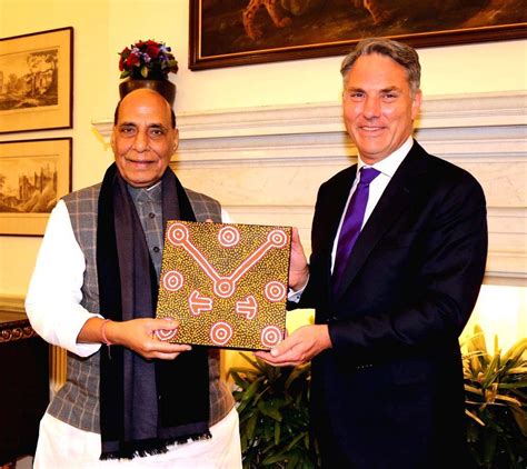 Defence Minister Rajnath Singh with Australian Deputy Prime Minister ...