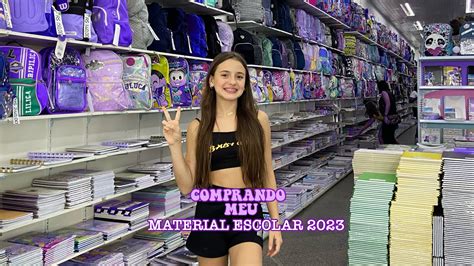 COMPRANDO MEU MATERIAL ESCOLAR 2023 YouTube