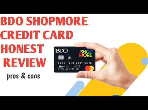 BDO SHOPMORE CREDIT CARD HONEST REVIEW PROS AND CONS YouTube