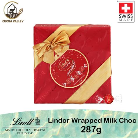 Lindt Lindor Wrapped Milk Chocolate Box 287g Shopee Malaysia