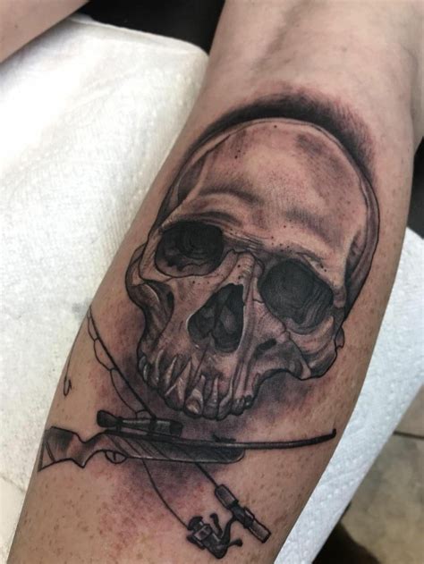 Skull And Cross Swords Tattoo