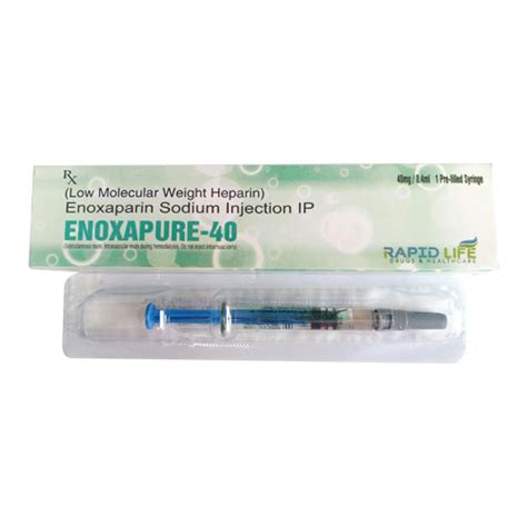 Enoxaparin Sodium Low Molecular Weight Heparin Injection Rapid Life D