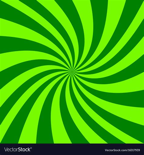 Green Abstract Spiral Background Design Vector Image