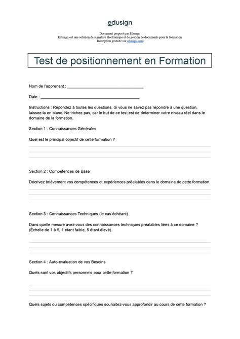 Modèles de questionnaire de la formation Librairie