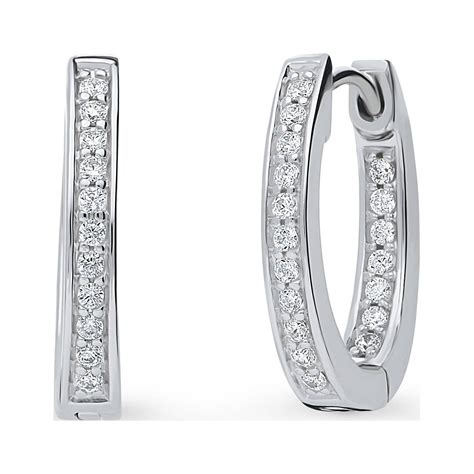 Cubic Zirconia Fashion Earrings Sterling Silver - Walmart.com