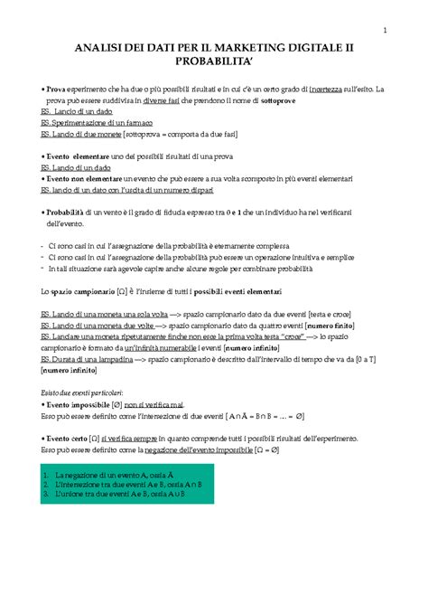 Analisi dei dati per il marketing digitale - ANALISI DEI DATI PER IL