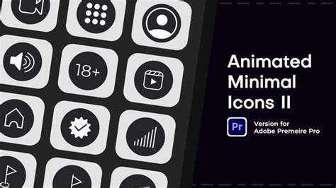 Animated Minimal Icons Ii Mogrt Video Templates Envato Elements