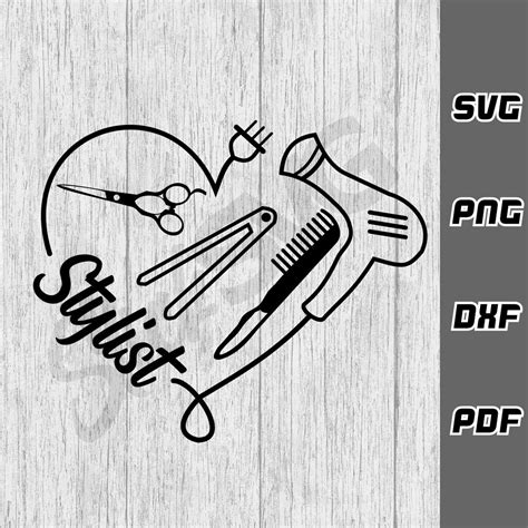 Hair Stylist Svg Png Dxf Pdf Cricut Cut File Scissors Svg Hair Dresser