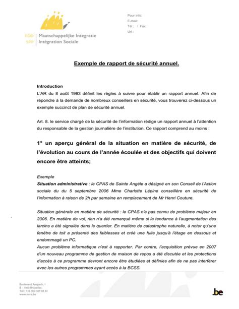 Rapport Securite Annuel V2