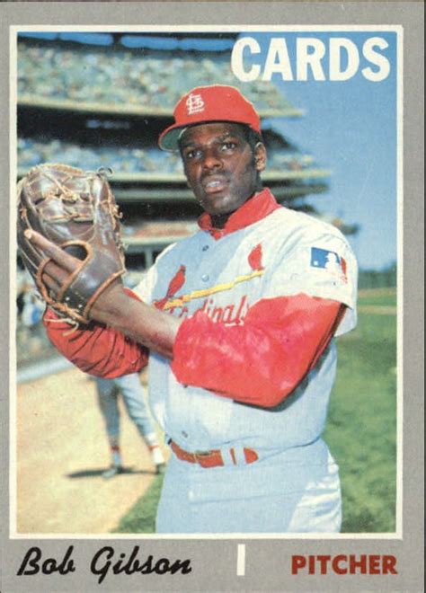 Topps Bob Gibson Old Baseball Cards Vintage Baseball Football