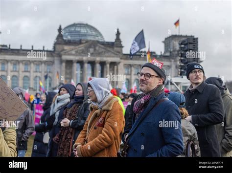 Berlin Deutschland Demo Gegen Rechtsextremismus Unter