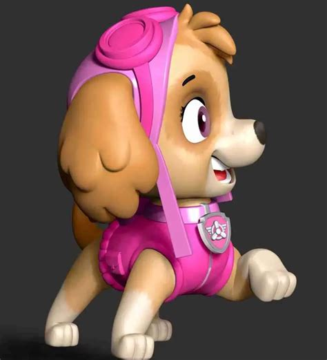 Paw Patrol Skye 3d Models Download Creality Cloud