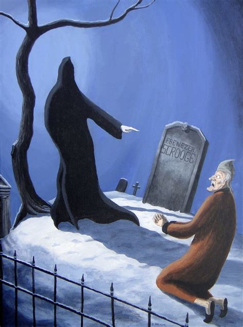 Scrooge Vs The Ghost Of Christmas Future Daverheaume