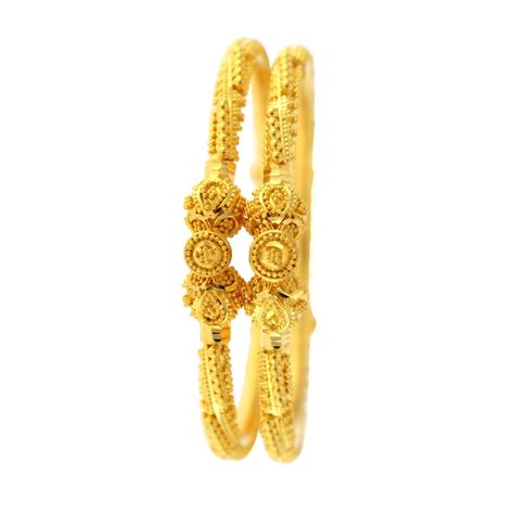 Radiant Elegance The Timeless Allure Of 22k Gold Bangles By