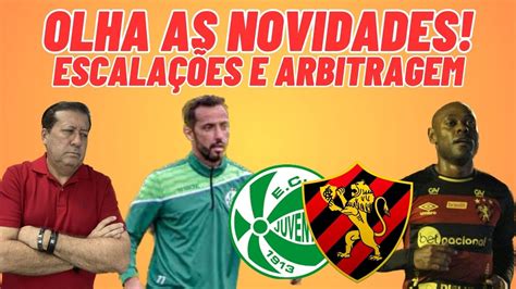 SPORT X JUVENTUDE NOVIDADES NA ZAGA MEIO CAMPO E ATAQUE ESCALAÇÕES