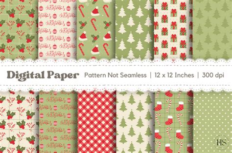 12 Pink Christmas Digital Paper Bundle Graphic By Heyv Studio