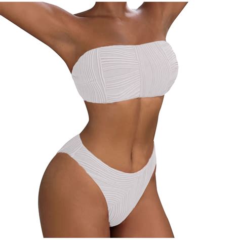 Quyuon Bikini Bathing Suits For Women Piece High Cut Swinsuit Modest