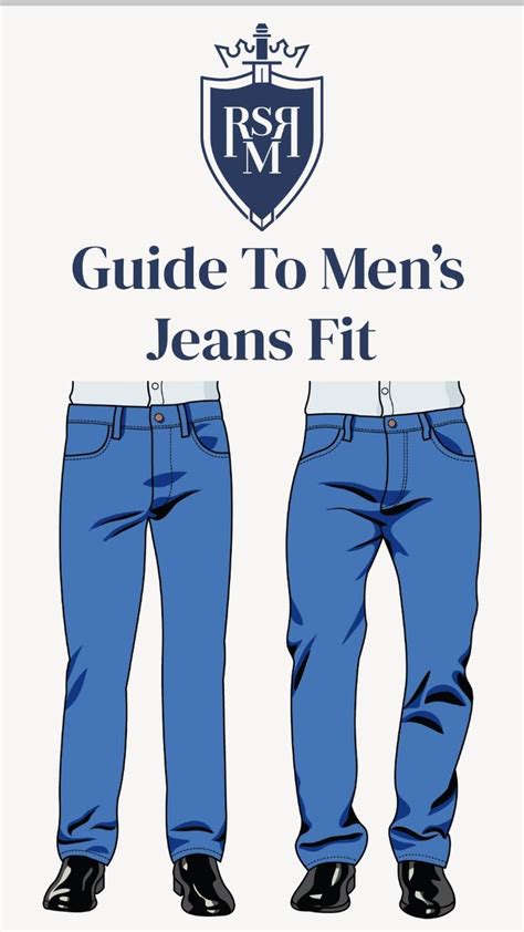 How Jeans Should Fit Infographic Guide To Jean Style Options Mens