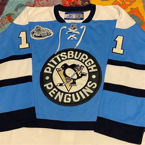 Jordan Staal Pittsburgh Penguins Winter Classic Jersey Mens 50 NHL Blue ...