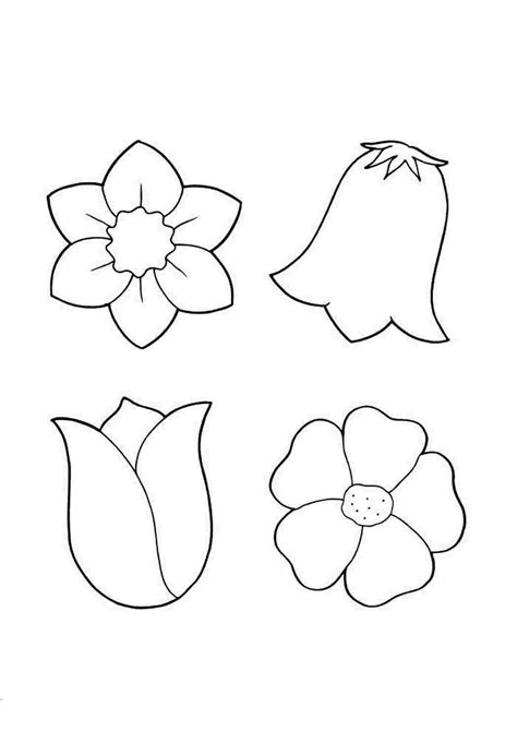 Раскраска раскраска цветы. Цветы шаблоны для вырезания из бумаги