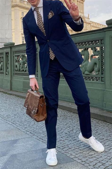 Business Casual Mens Blue Suit Gentleman Style Giorgenti Custom