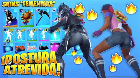 👉las Skins Mas Sexys De Fortnite Con El Baile Postura Atrevida🔥 Fortnite Thicc Season 12