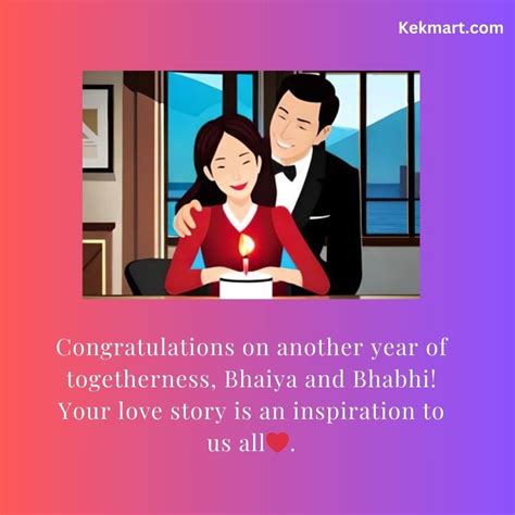 Touching Happy Anniversary Wishes For Bhaiya And Bhabhi Kekmart