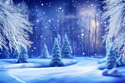 Snow Forest Background Graphic by Craftable · Creative Fabrica