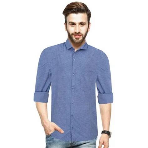 Plain Mens Solid Cotton Casual Shirts Full Sleeves Long Sleeves At