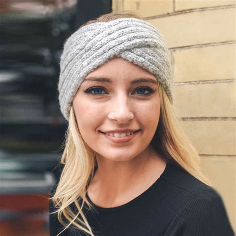 Women Knitted Headbands Winter Ear Warm Head Wrap Wide Hair Accessories