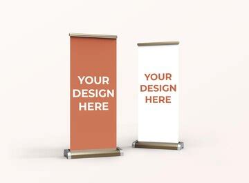 Premium PSD | Standee mockup psd