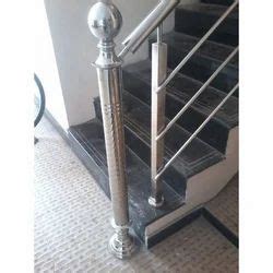 Silver Stainless Steel Staircase Balcony Railing Feet At Rs