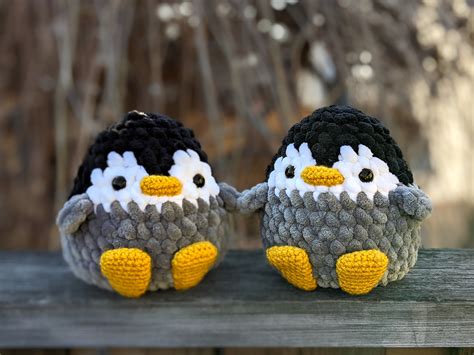 Crochet Chunky Penguin Amigurumi Pattern Etsy UK