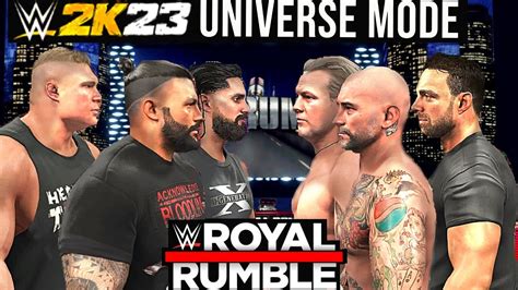 WWE 2K23 Universe Mode Interactive WWE ROYAL RUMBLE 2023 Part 3 3