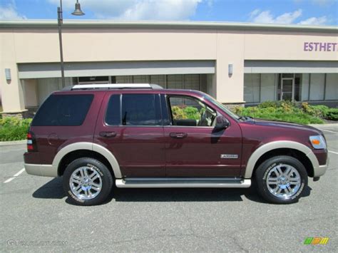 2006 Dark Cherry Metallic Ford Explorer Eddie Bauer 4x4 86980459 Photo 9 Car