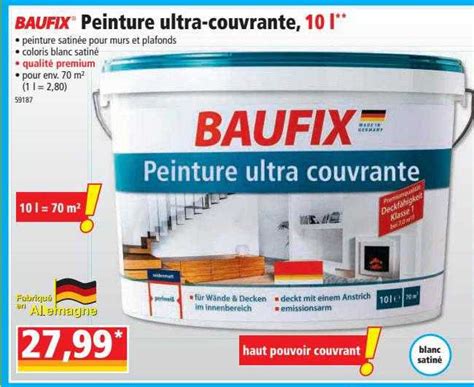 Promo Baufix Peinture Ultra Couvrante L Chez Norma Icatalogue Fr