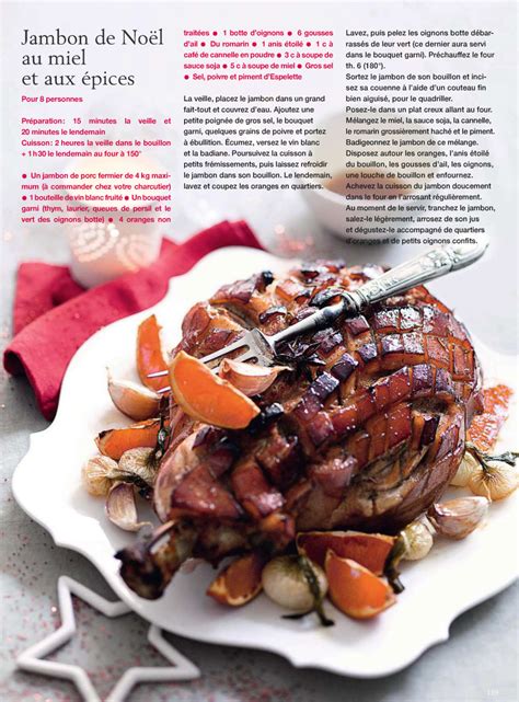 Jambon De Noel Au Miel Et Aux Pices Marie Claire Id Es D Cembre