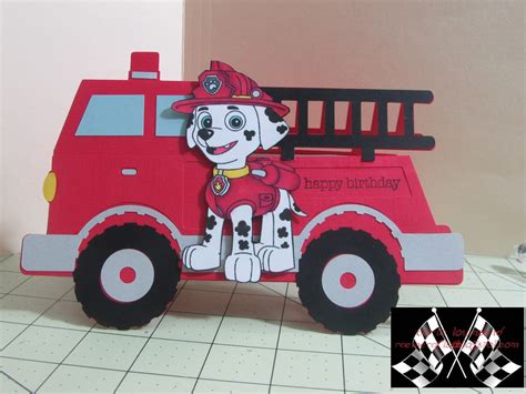 RacinCrafts: Paw Patrol Fire Truck Card