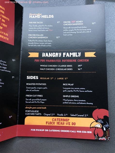 Online Menu Of Hangry Chicken Restaurant Stoney Creek Ontario L8e