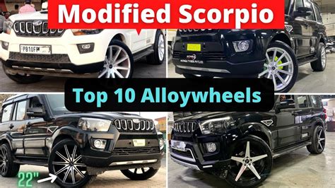 Modified Scorpio Top 10 Best Alloy Wheels For Scorpio Mahindra Scorpio Modified Cars