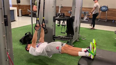 The Feet Elevated Trx Inverted Row W Mini Band Hip Flexion Youtube